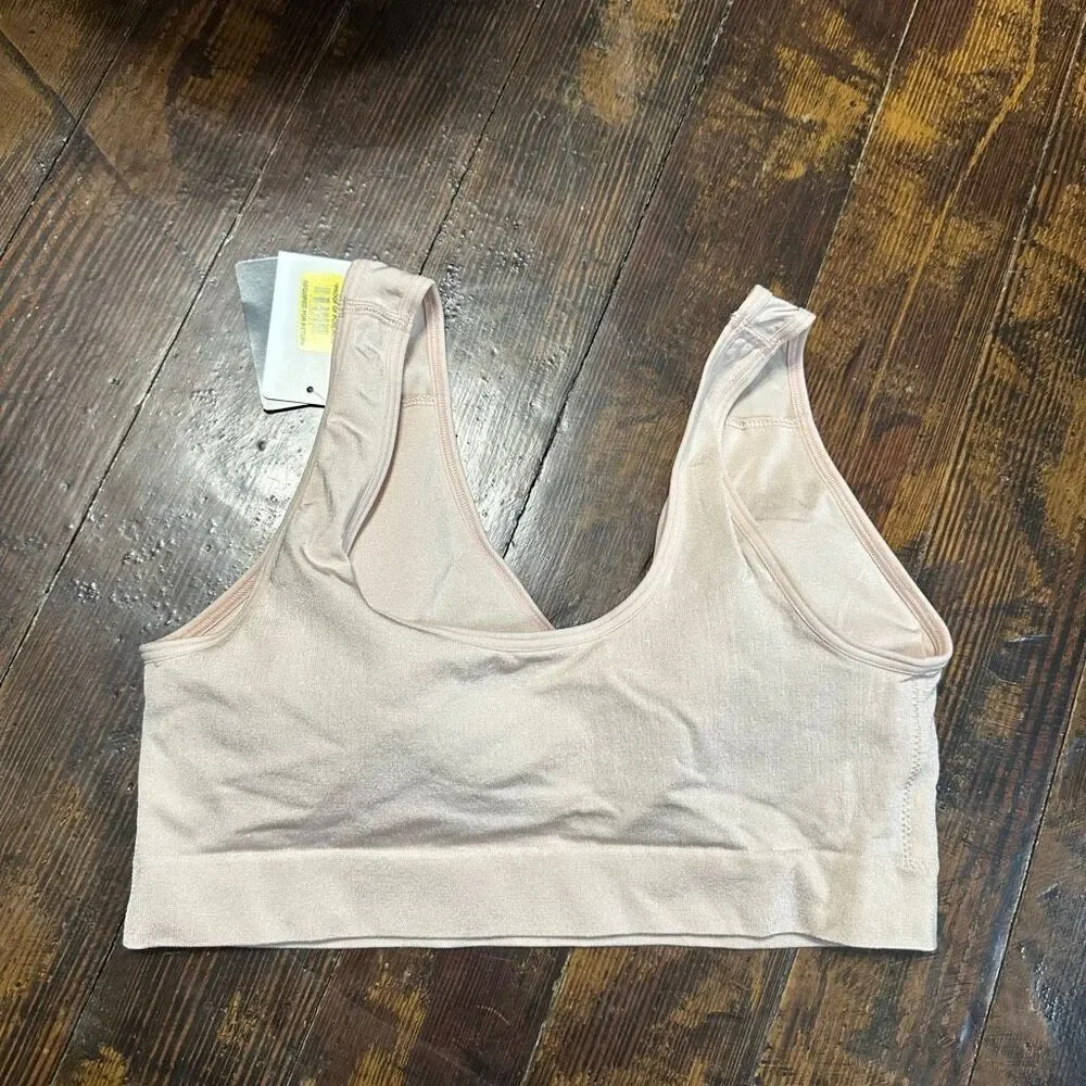 Wacoal retro chic lined nude comfortable wireless 38 bra